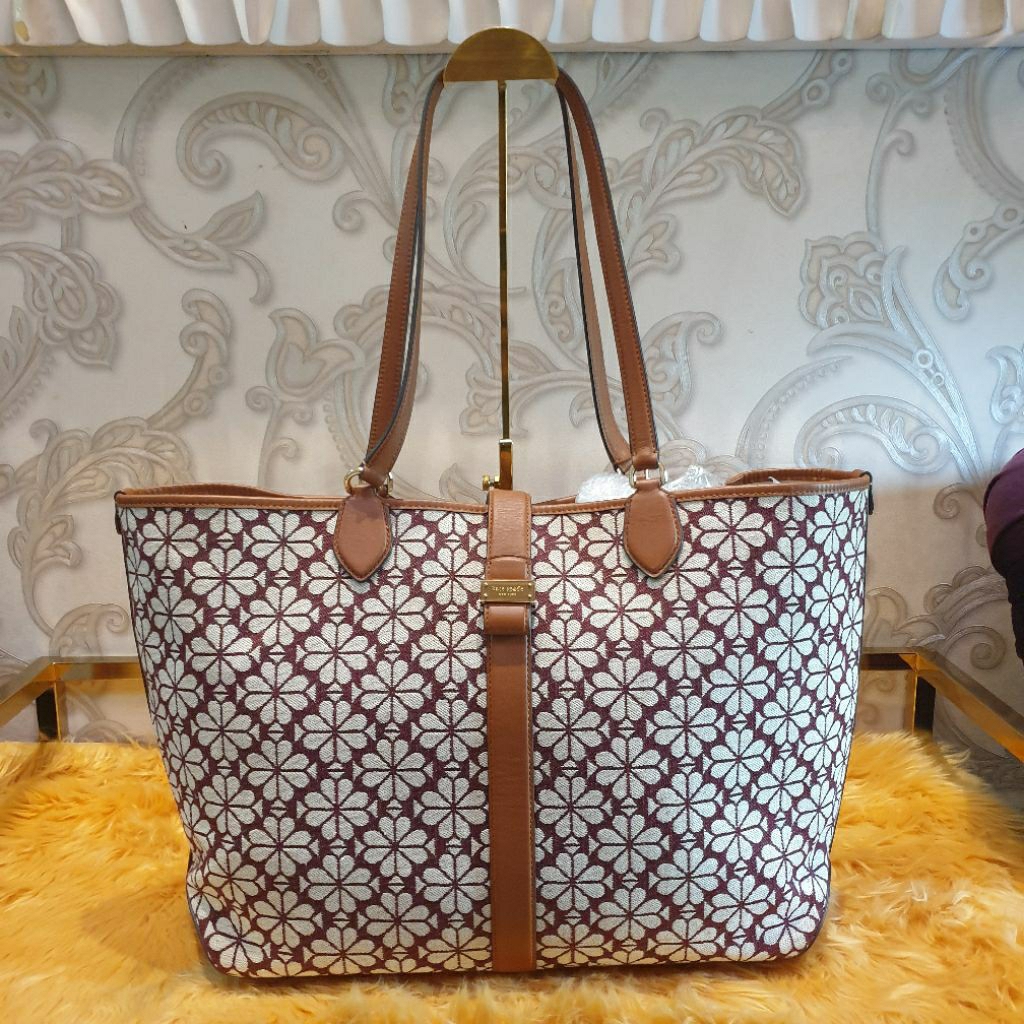 KS Flower Jacquard Shoulder Bag