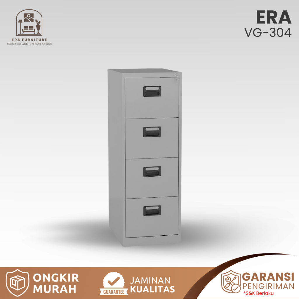 Era Furniture - VG 304 Filing Cabinet Besi Lemari Kantor Lemari Arsip Lemari Penyimpanan