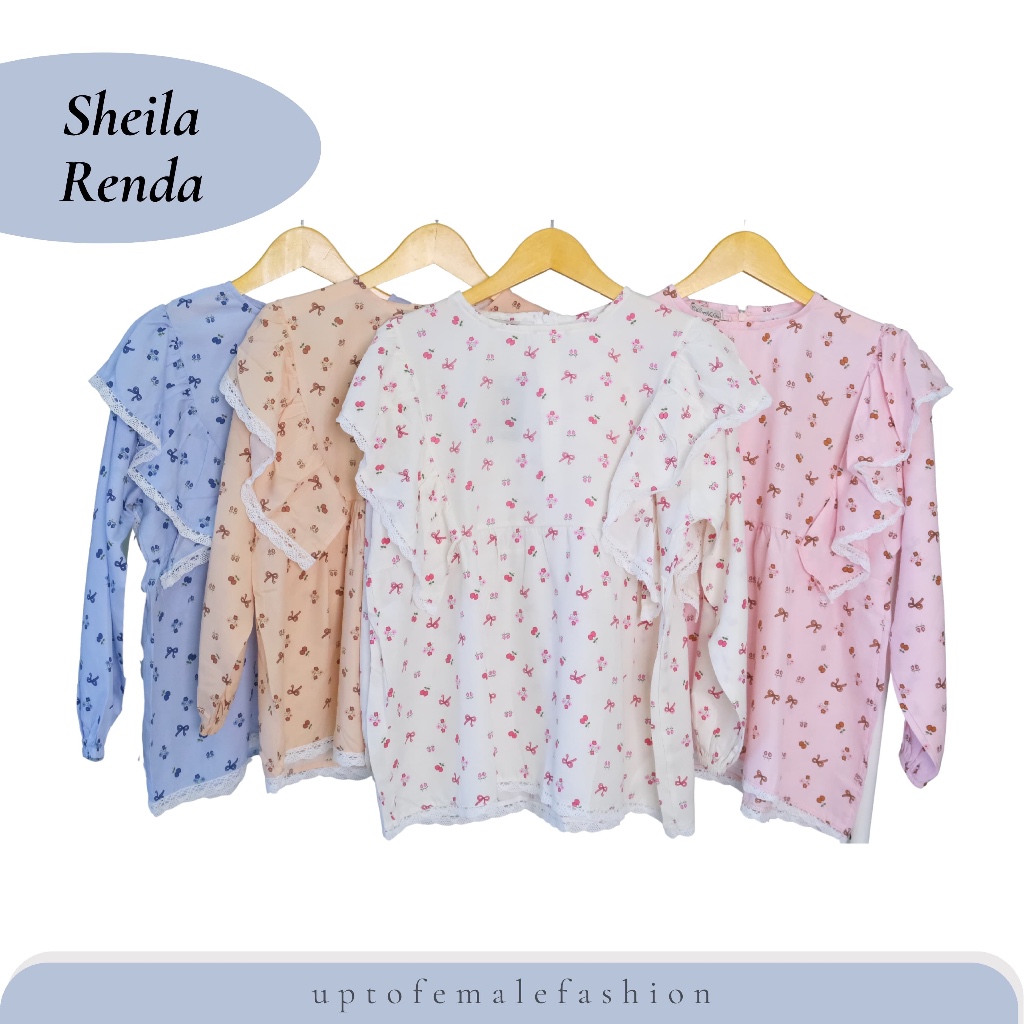 Atasan Sheila Pita Renda Uptofemalefashion