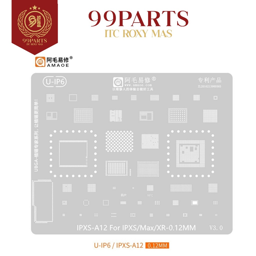 99SPS - Plat Set IC Cetakan IPH0NE Xs/Xs Max/Xr Set for Amaoe