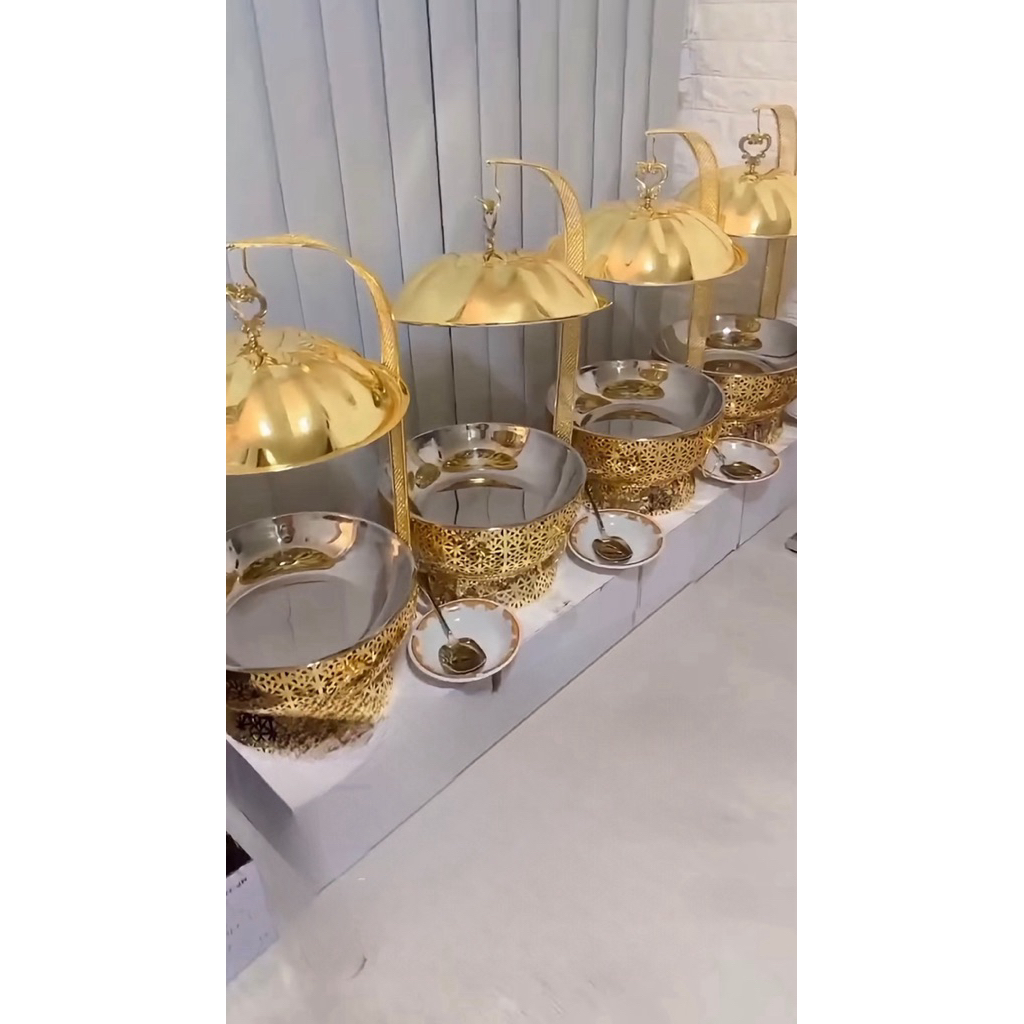 Prasmanan sultan kenduri Gold | Chafing dish Gold sultan | prasmanan gold RB