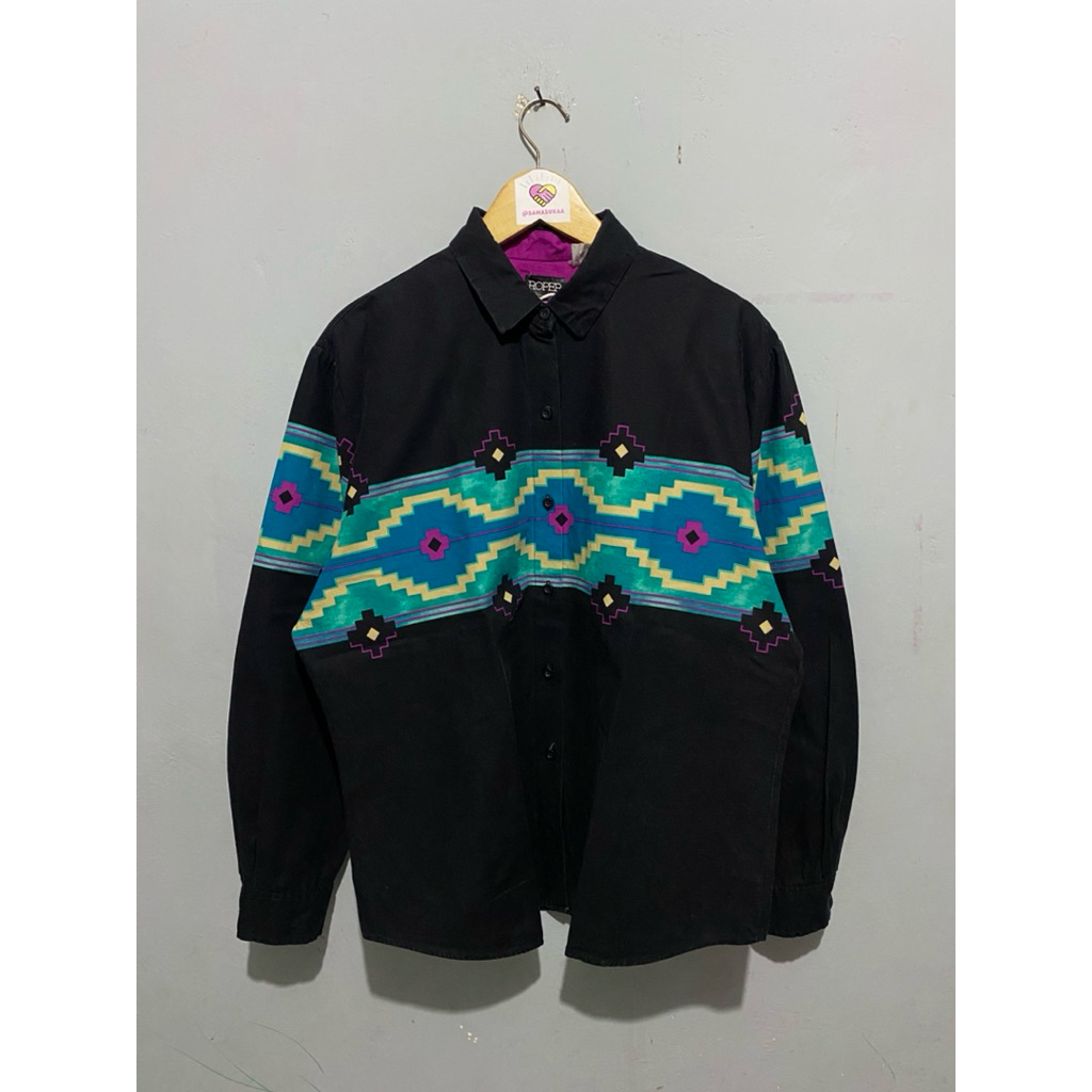 Kemeja Western Roper cowboy navajo