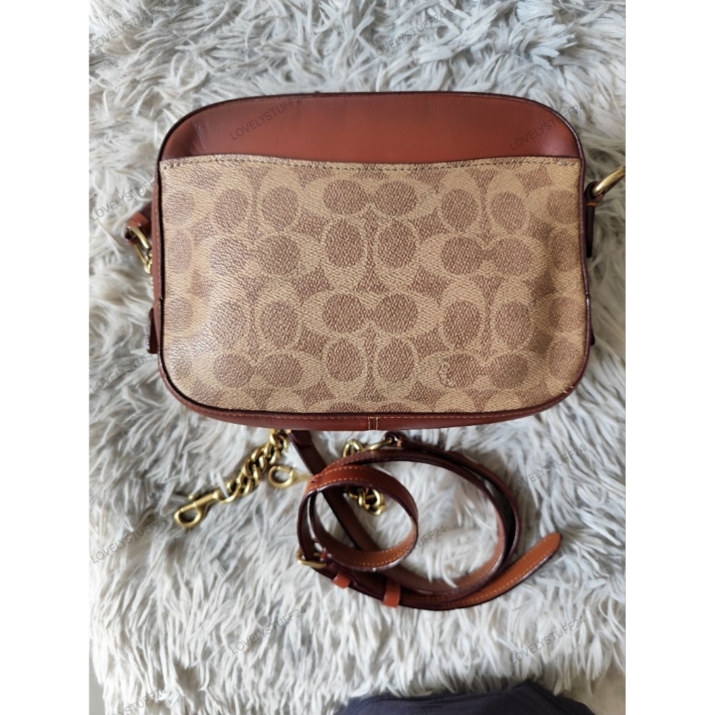 Preloved Coach Signature Tan Rust
