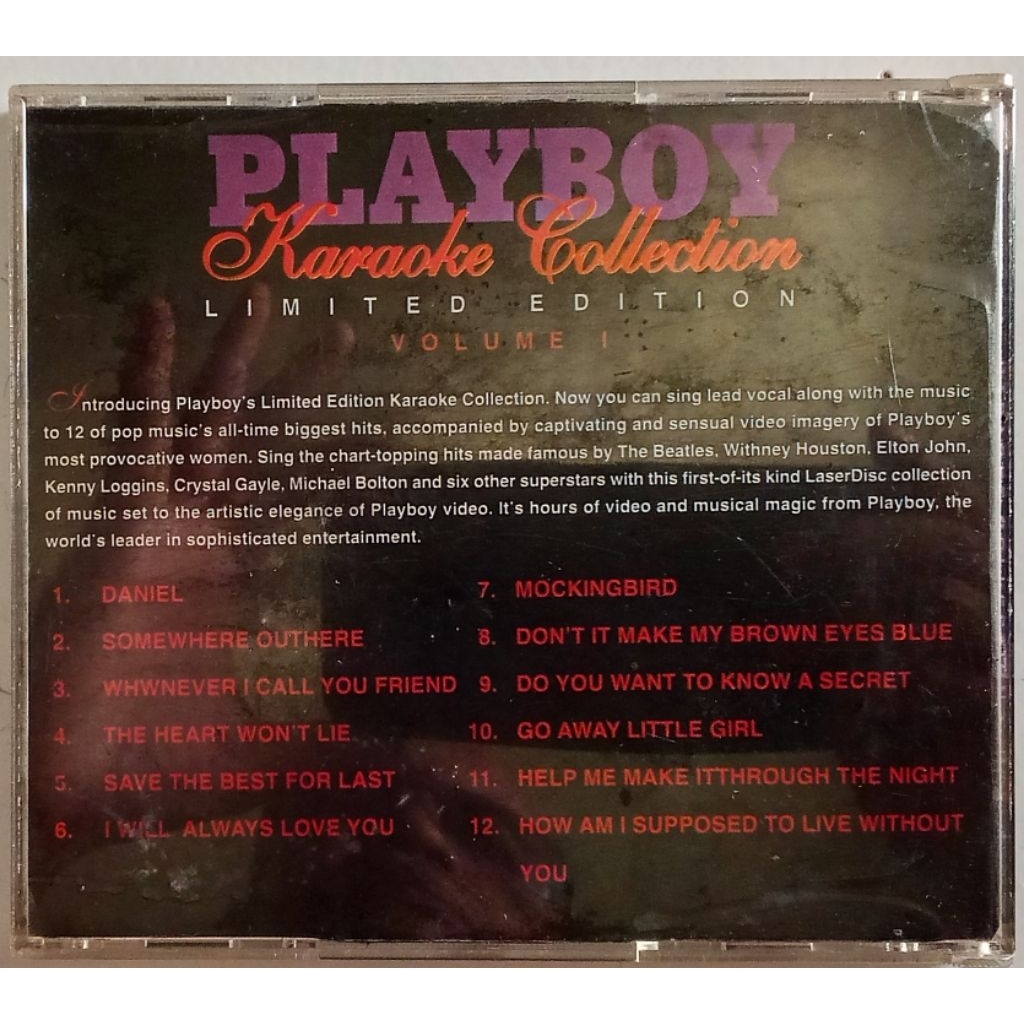 VCD-KARAOKE Playboy, tanpa cover depan, seadanya.
