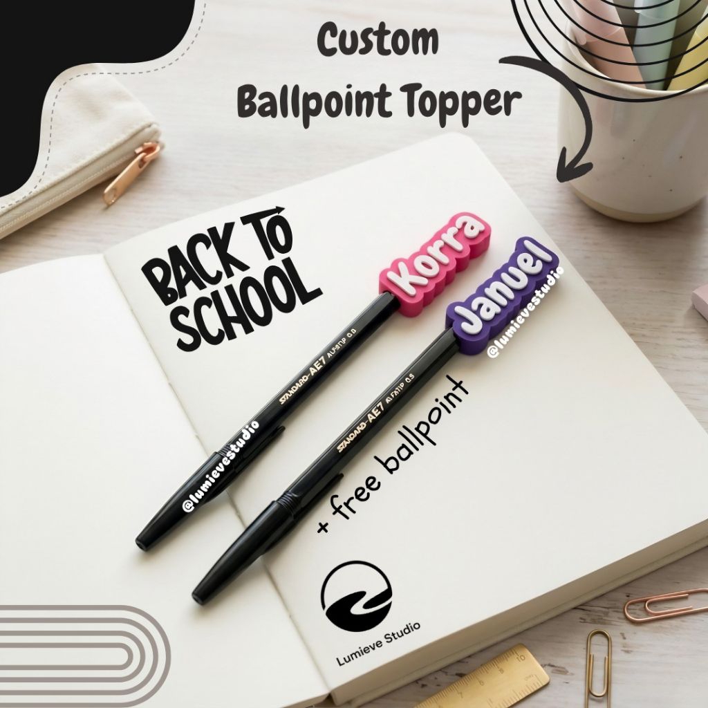 Custom Ballpoint Topper by Lumieve Studio