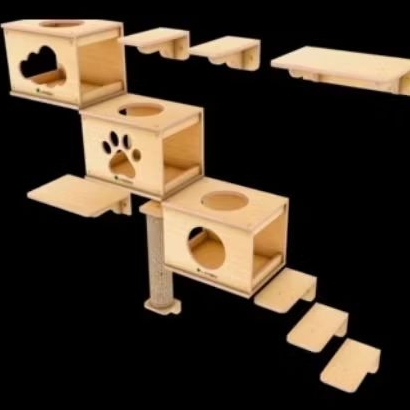 cat condo || cat plyground || kandang kucing