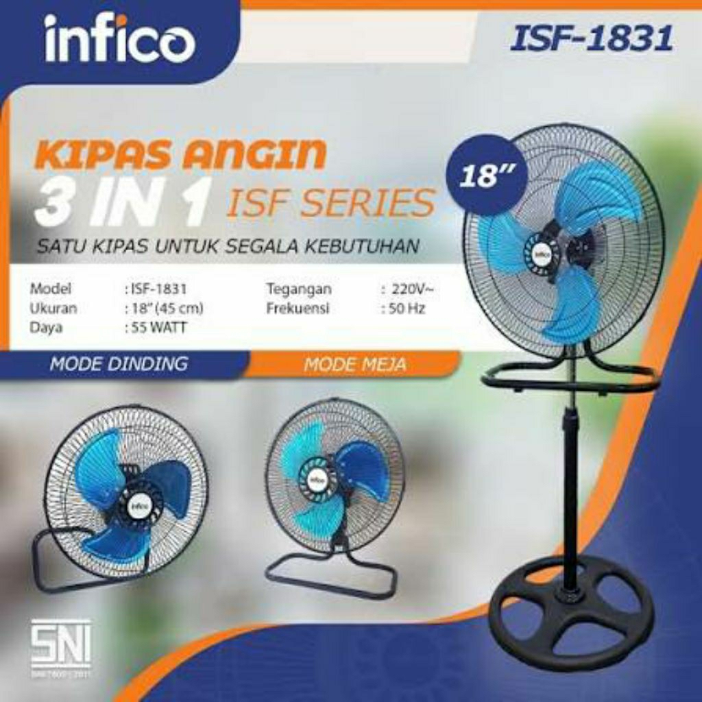 GMC KIPAS ANGIN TORNADO 16 INCH SWING-KIPAS ANGIN MEJA