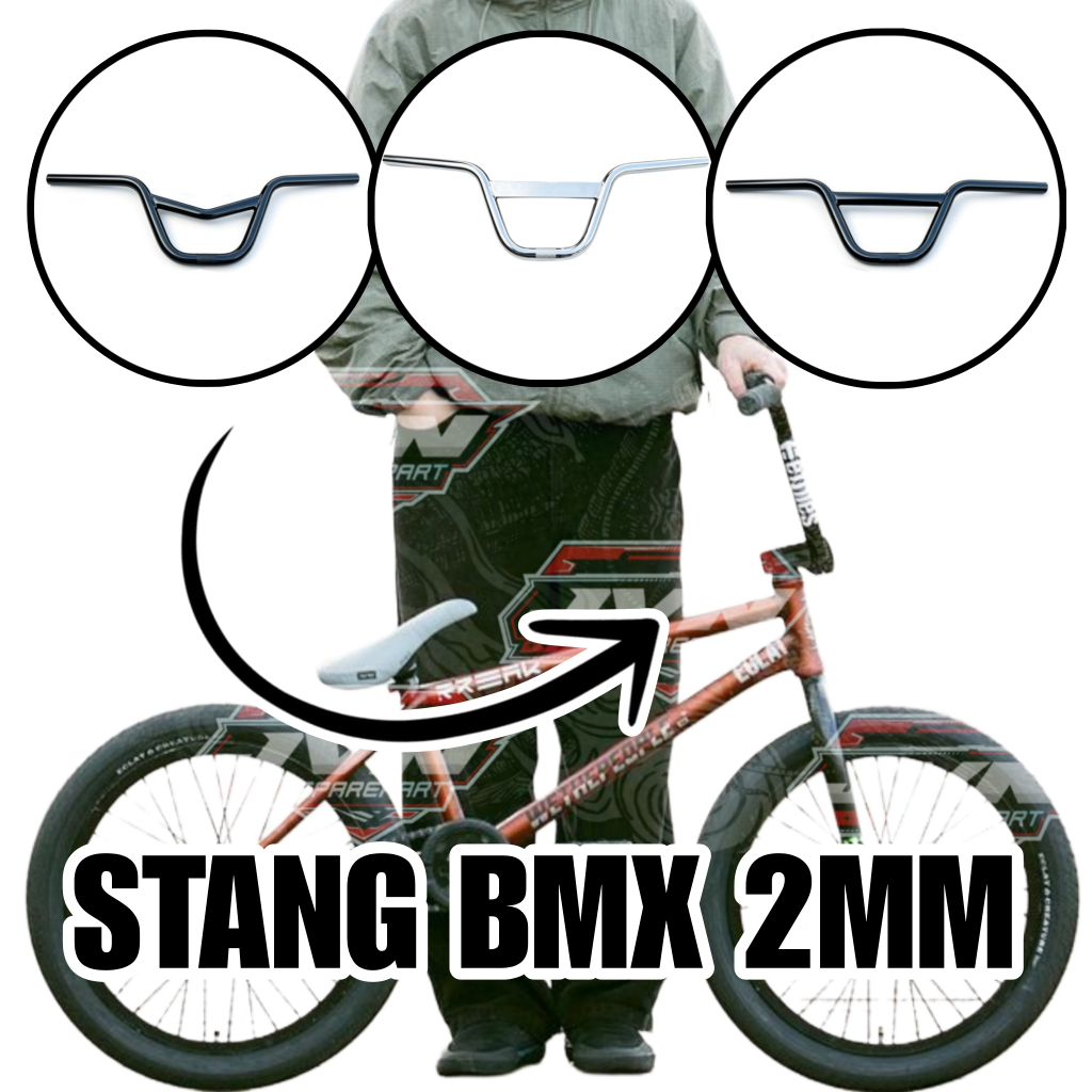 STANG BMX SHJ TEBAL 2MM ASLI - Stang Balap Sepeda BMX Berkualitas