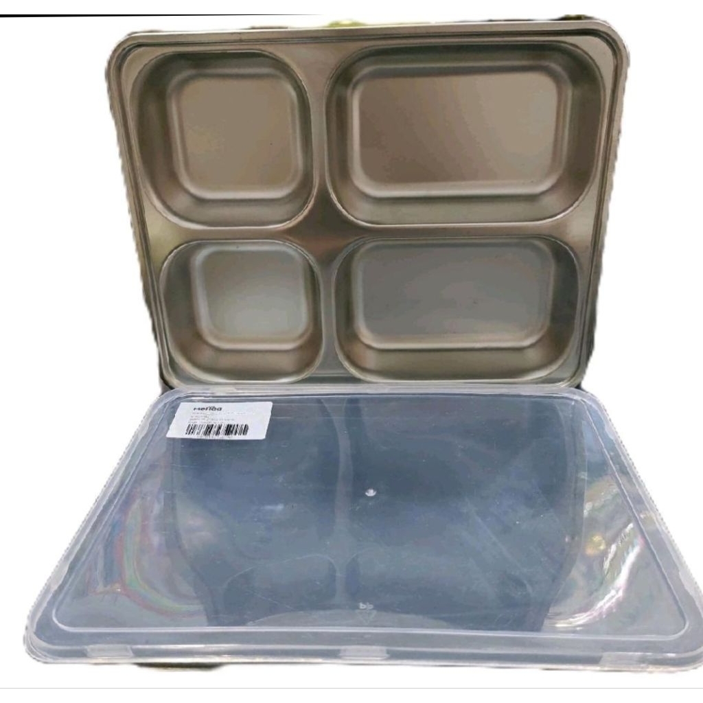KOTAK MAKAN STAINLESS 4 SEKAT