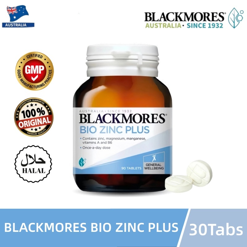 Blackmores Bio Zinc Plus 90 Tablet Suplemen Zinc untuk Kesehatan Reproduksi Vitamin A B6 Magnesium
