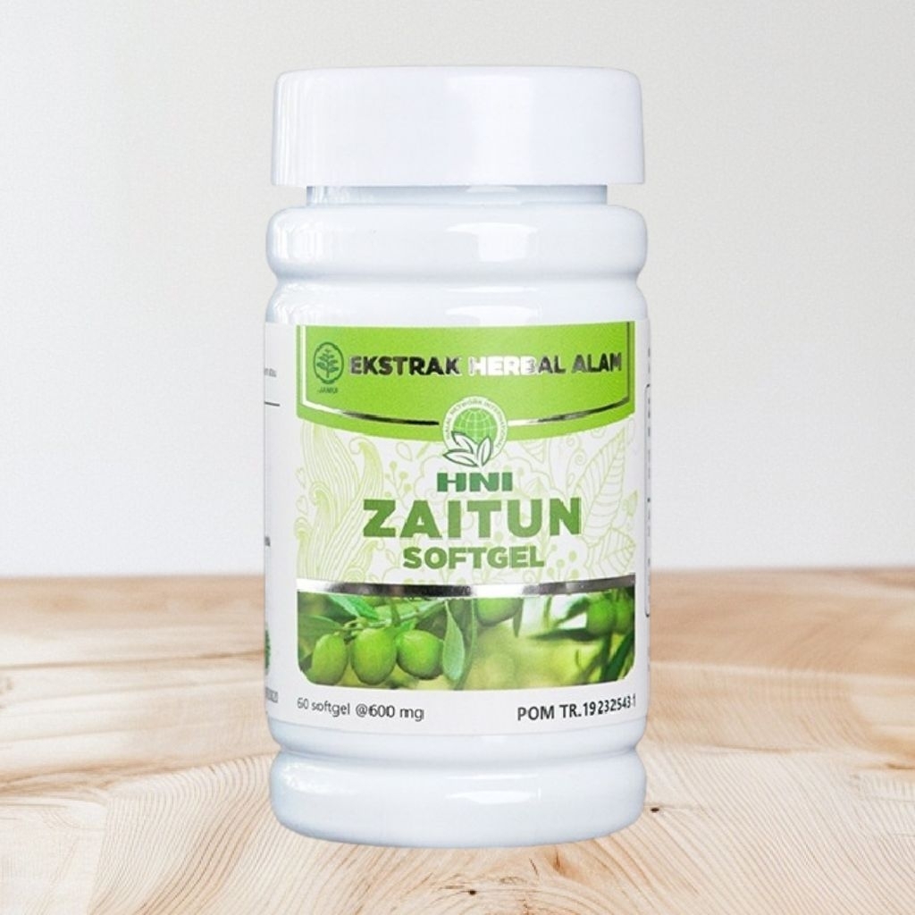 Zaitun Softgel HNI HPAI suplemen kesehatan berbentuk kapsul lunak (softgel) yang mengandung 100% Ext