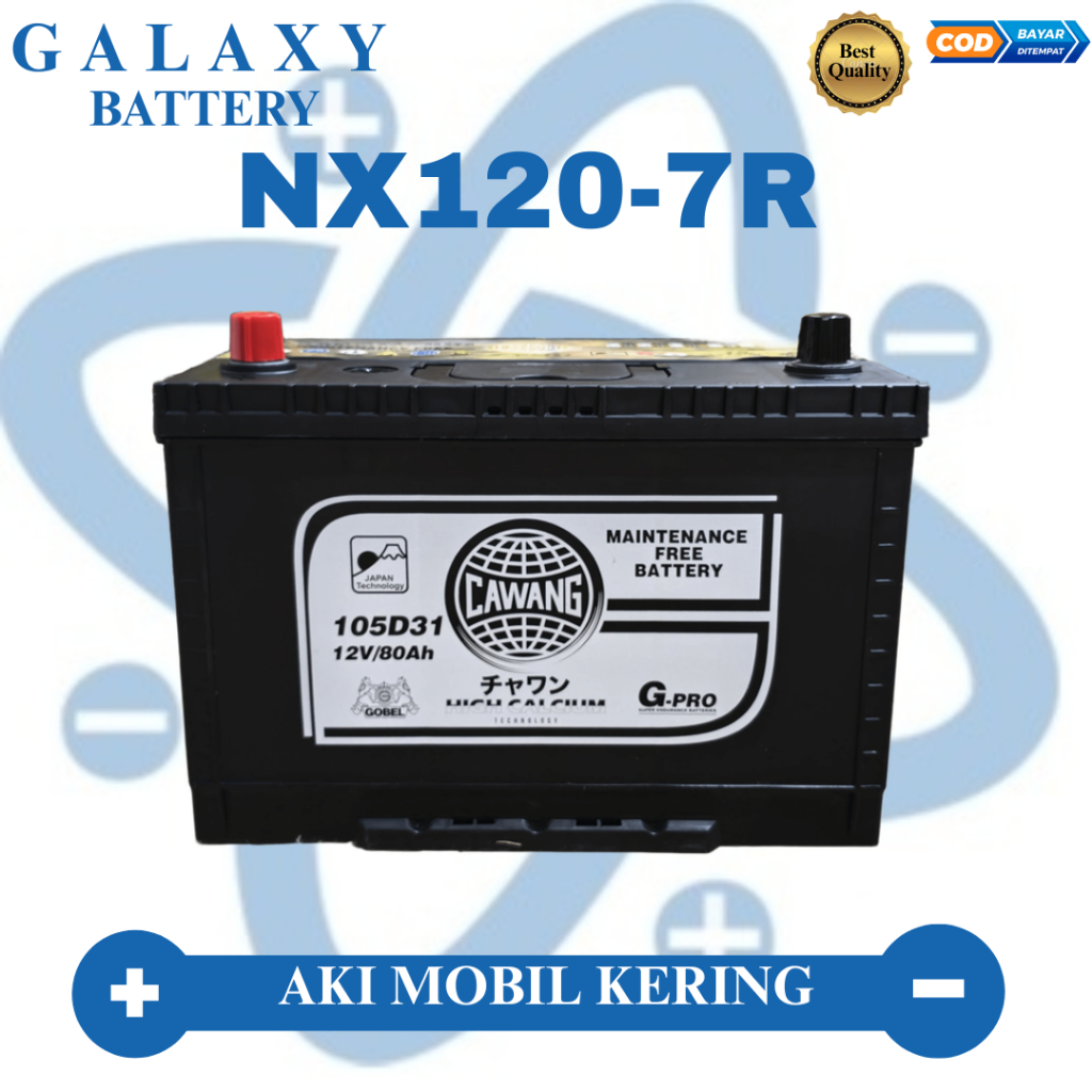 Aki Cawang Battery MF NX120-7R 12 Volt 100 Ampere