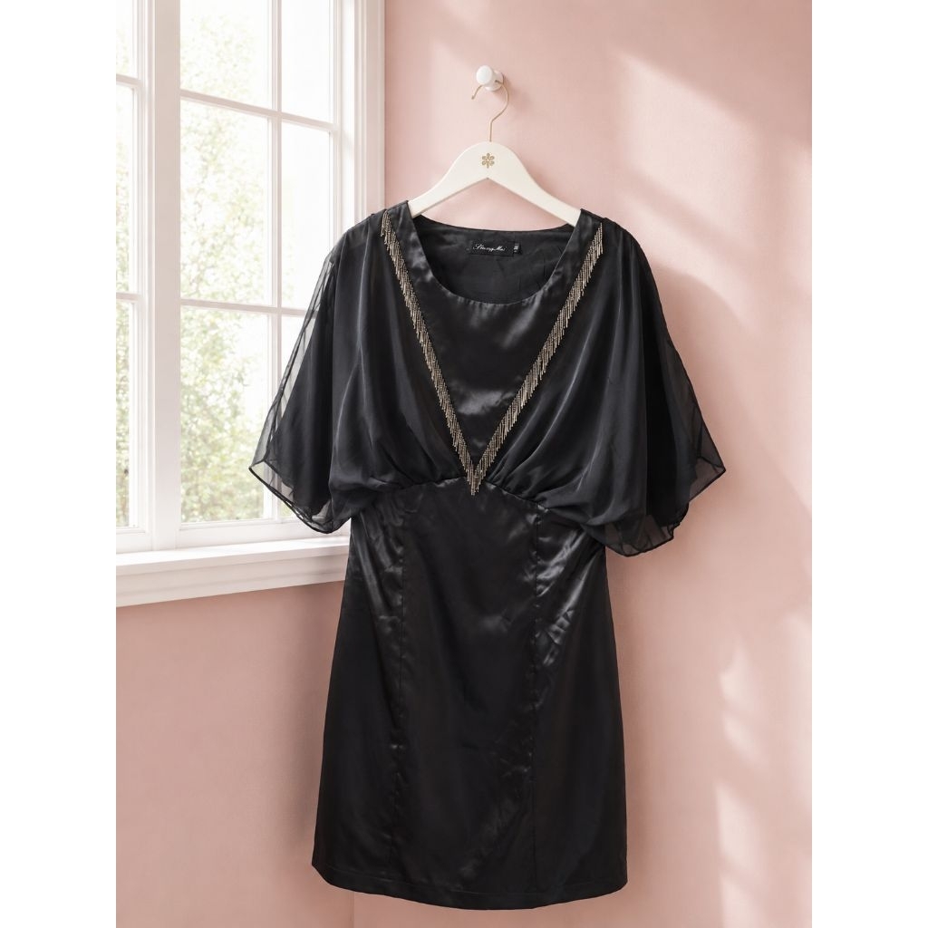 Preloved dress hitam pesta