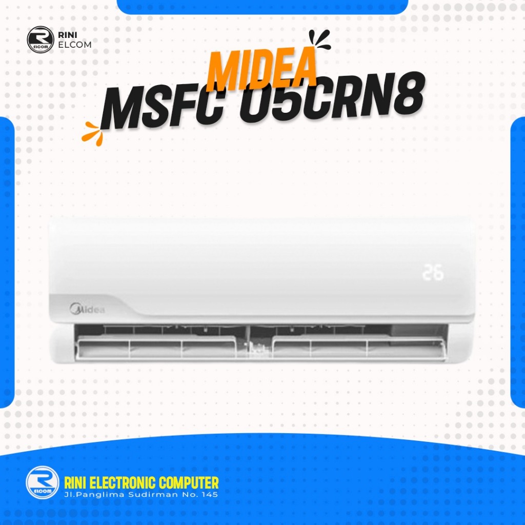 Midea Ac 1/2 Pk Standard MSFC 05CRN8 MSFC05CRN8