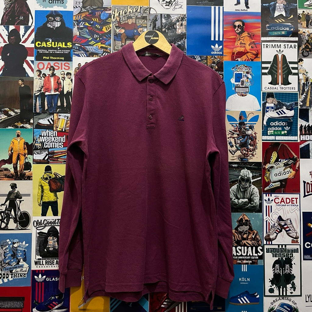 Long Sleeve / Polo Shirt / Rugby Shirt / Vintage / Second / Crocodile