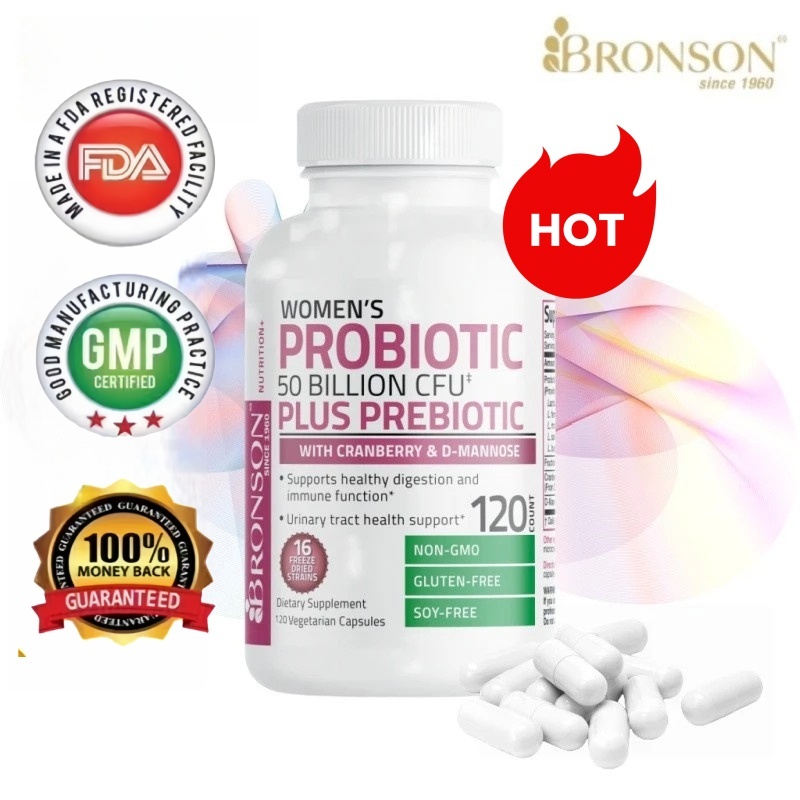 BRONSON Probiotic Plus Prebiotic For Women / Bronson Woman’s Probiotic