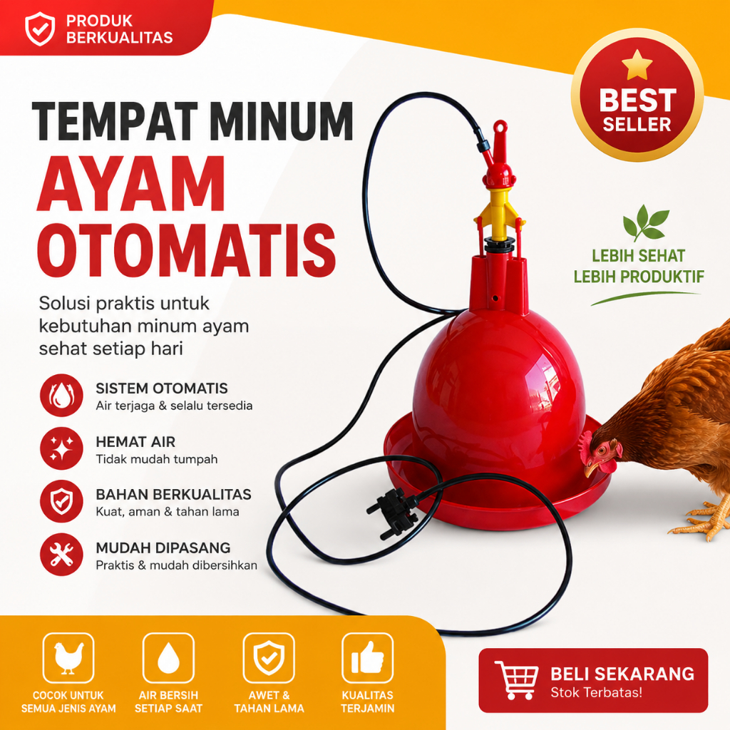 Tempat Minum Ayam Otomatis