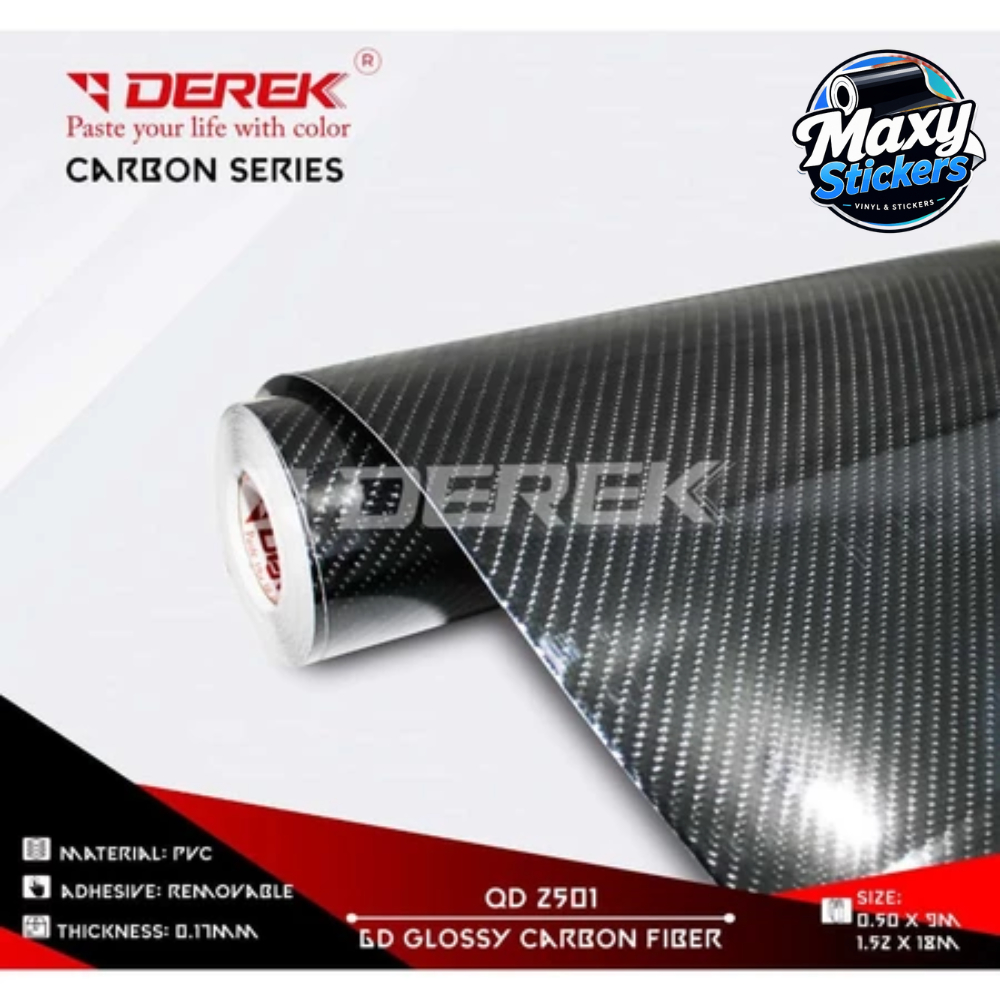 Sticker DEREK Carbon 6D QD 2501 Skotlet Original 50cm x 9m