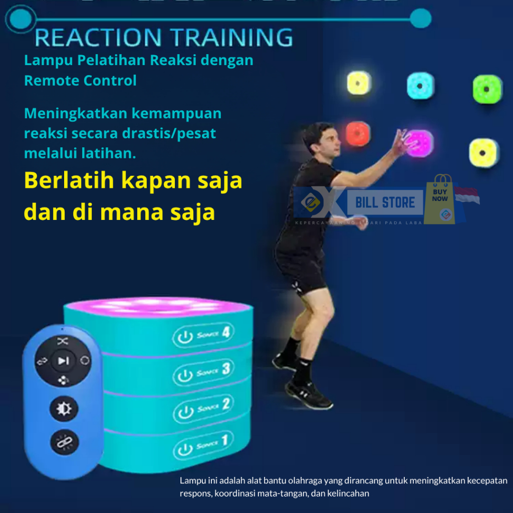 [EXBILL] Lampu Latihan Reaksi Smart Agility Lights - Tingkatkan Refleks & Kecepatan TRAINING TREND 2