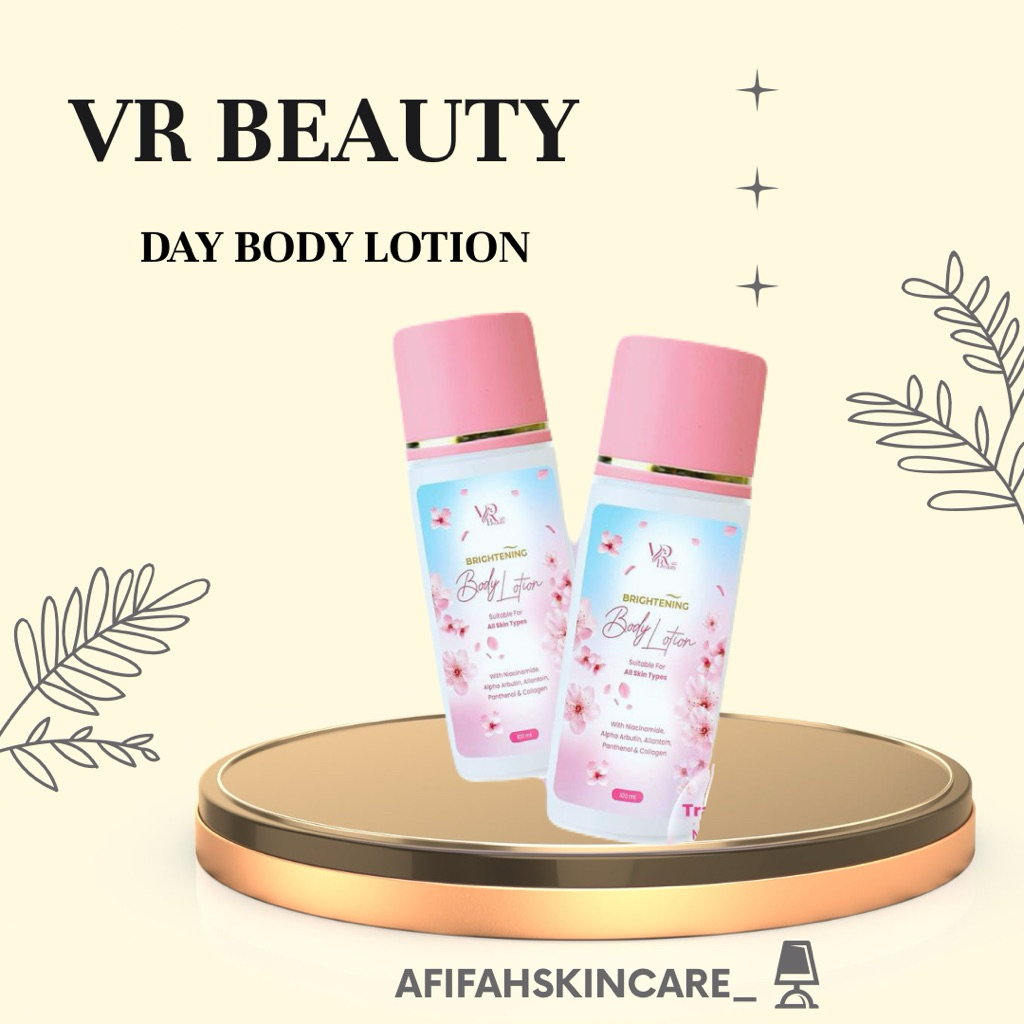 VR LOTION SIANG WHITENING MENCERAHKAN MERATAKAN WARNA KULIT BADAN [NEW PACKAGING]