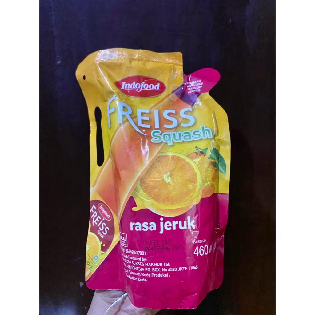 Indofood Freiss Squash Rasa Jeruk 460ml