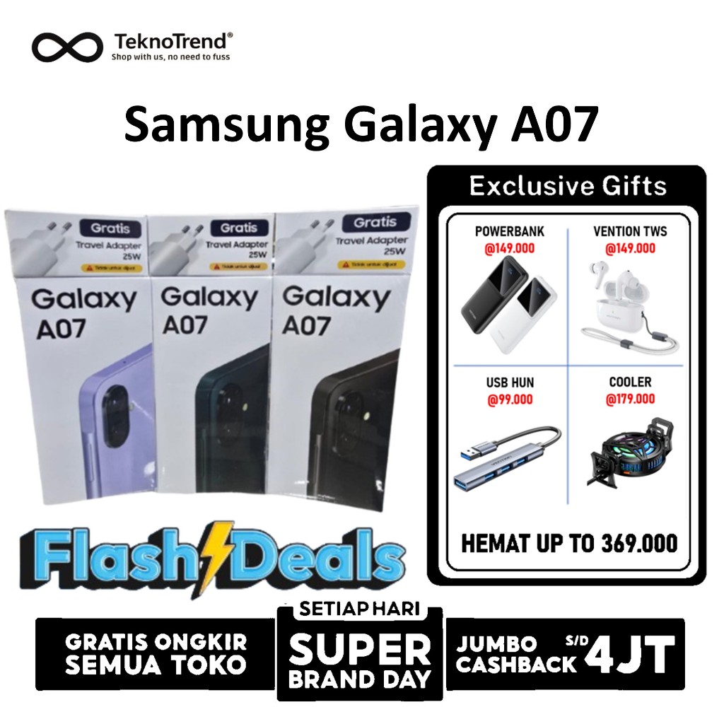 Hp Samsung Galaxy A07 5G 4G 8/256GB 6/128GB 4/128GB 4/64GB - Handphone ponsel android garansi resmi