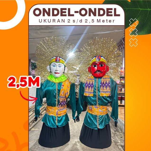 Ready Pakaian / Baju Ganti Untuk Ondel-Ondel 2 Meter Dan 2,5 Meter / Souvenir Hiasan Betawi