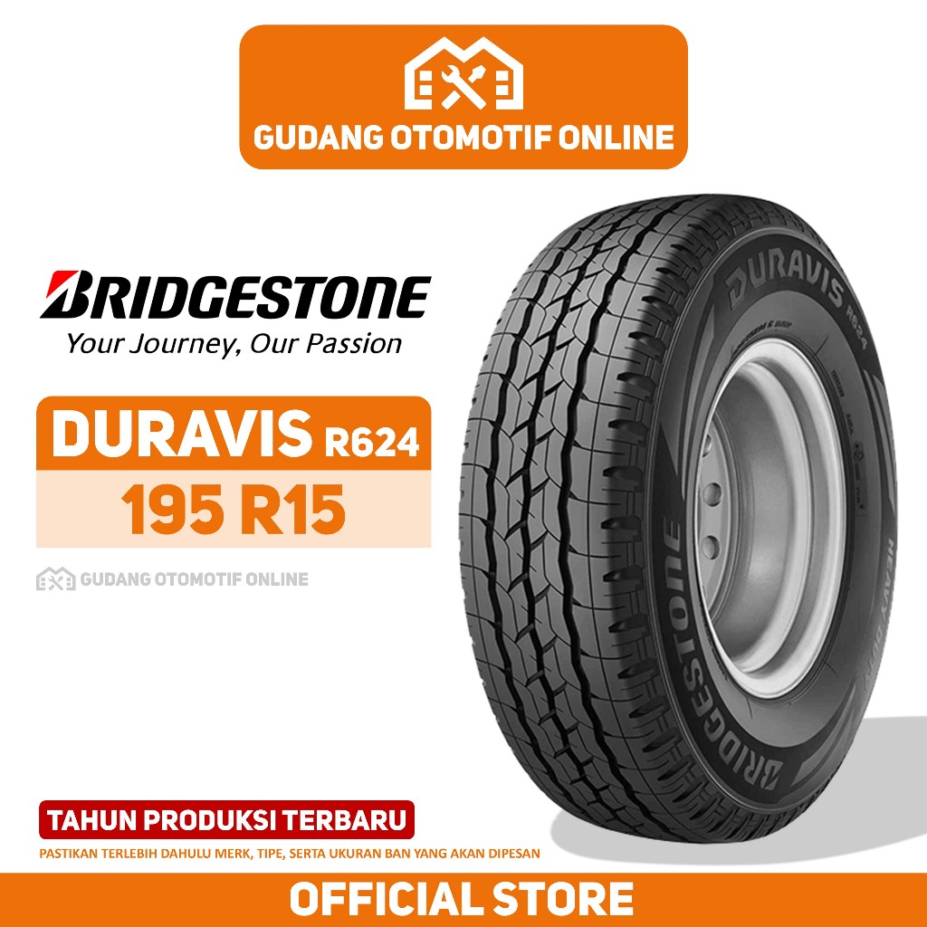 Ban Bridgestone Duravis R624 195 R15 Ban Mobil Traga Ring 15