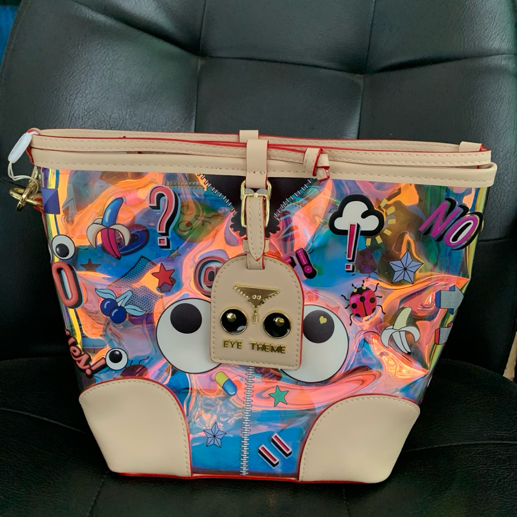 [new] HUER EYETHEME HOLOGRAM BUET BAG
