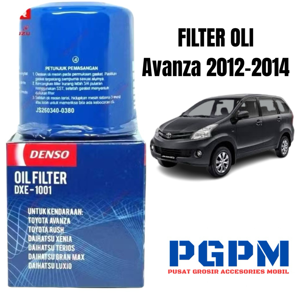 Filter Oli Avanza 2012-2014 Original Denso DXE-1001 PnP Avanza