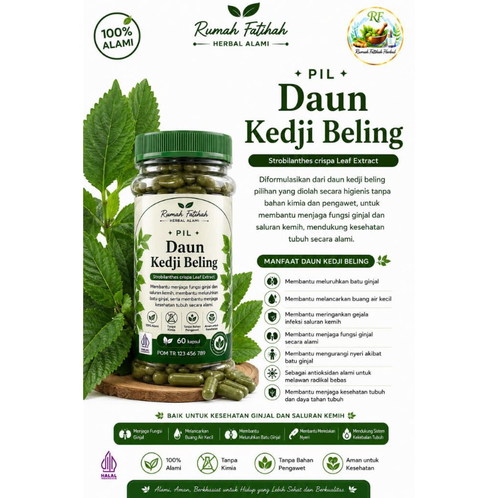 kapsul daun keji beling/ kapsul batu ginjal/ kapsul daun keji beling murah