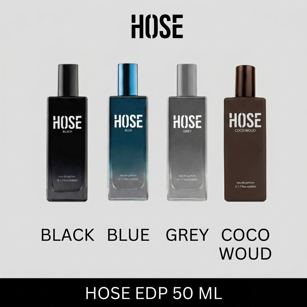 HOSE EDP Black Blue Grey Coco 50 ml | Parfum Pria HOSE Eau De Parfum
