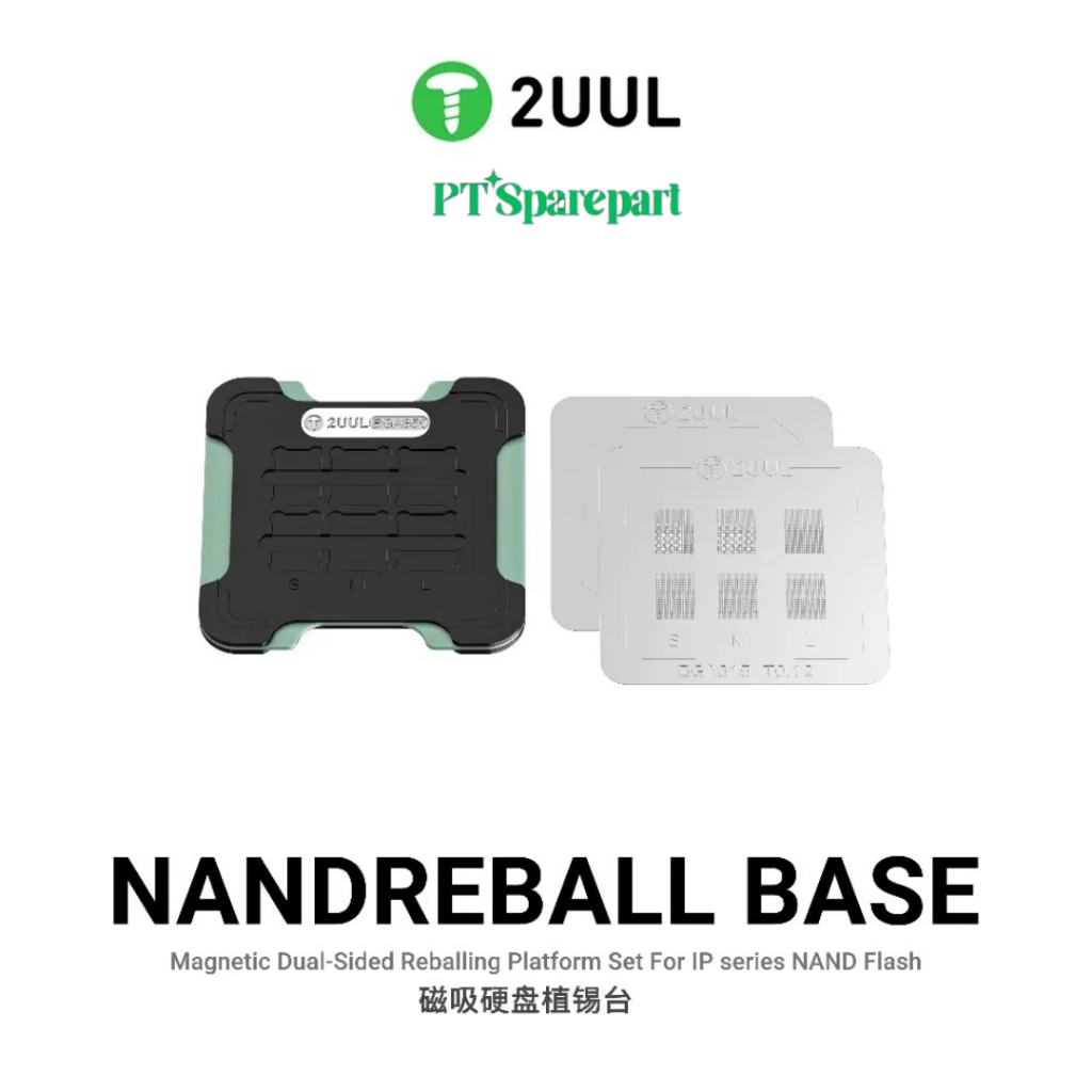 2UUL BH16 - NANDREBALL BASE MAGNET 2 SISI REBALLING PLATFORM UNTUK NAND FLASH