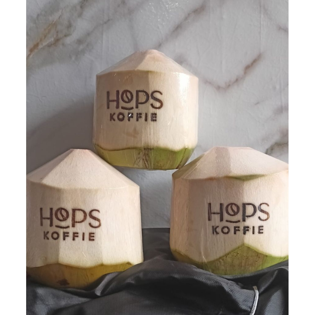 Kelapa muda Stamp/Cap Bakar untuk hotel, resto, padel, dll.( khusus grosir)