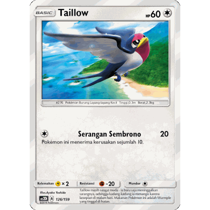 Taillow 126/159 Kebangkitan Legenda AS2D - KARTU POKEMON TCG INDONESIA