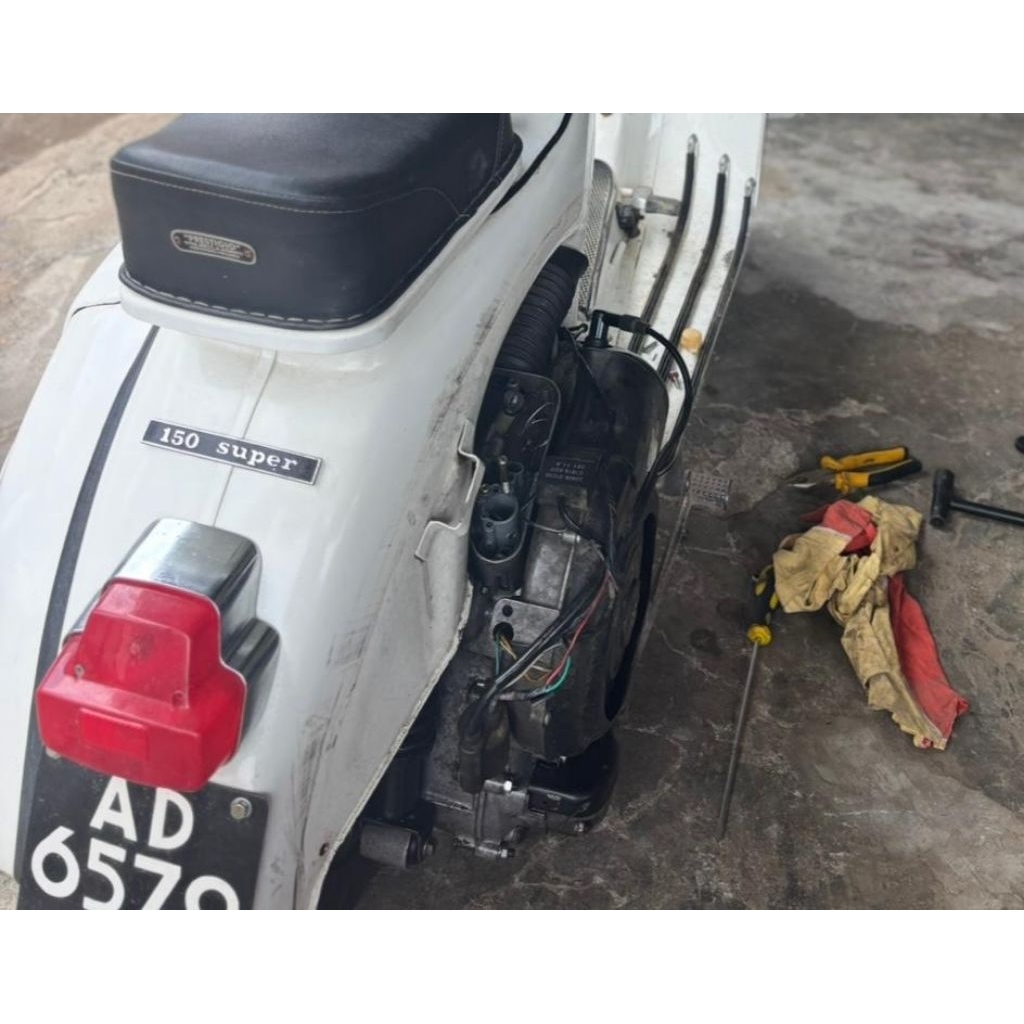 Mesin Vespa Super Bekas Second