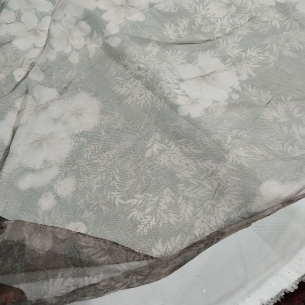 Kain chiffon sutra _ bahan sifon silk