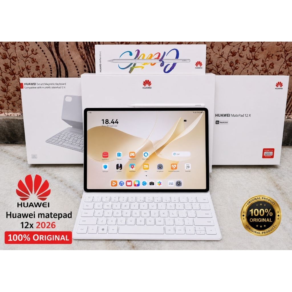 Huawei matepad 12x 2026 12/256 fullset second original murah