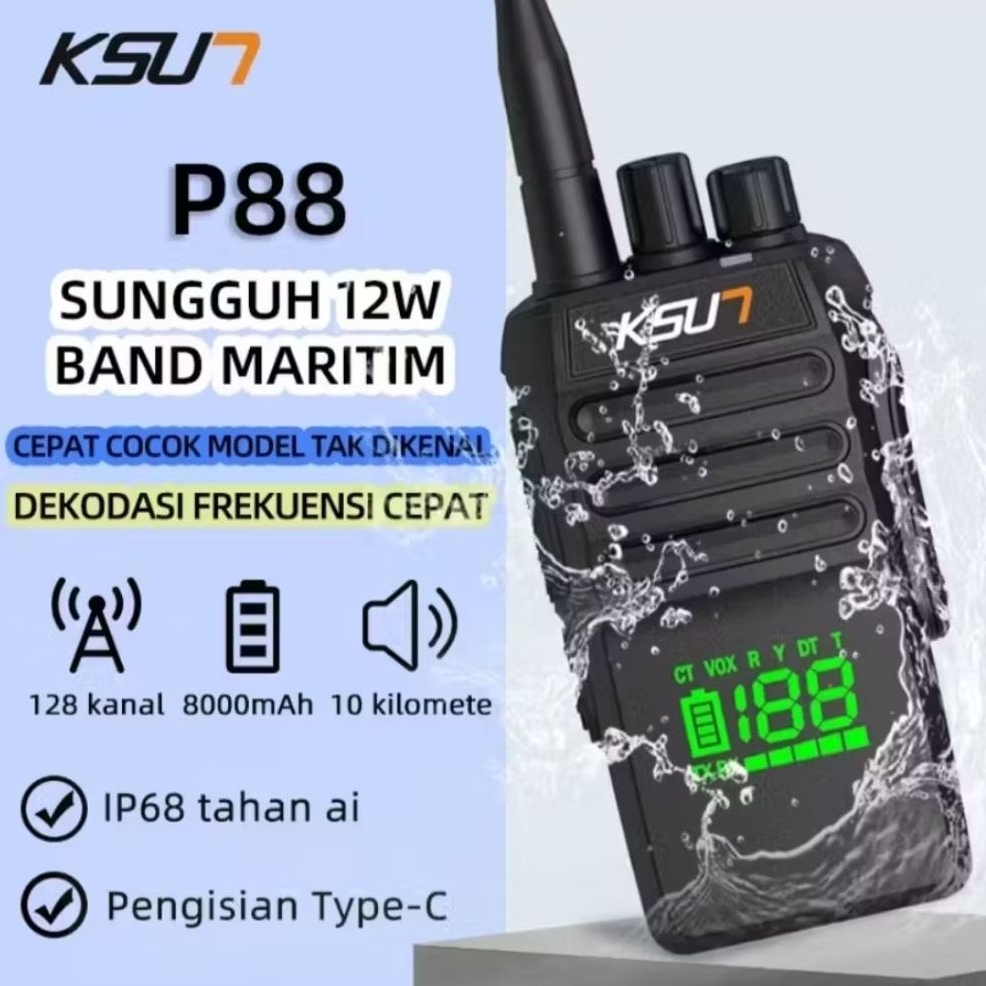HT KSUN RADIO MARINE 12watt 128 CH