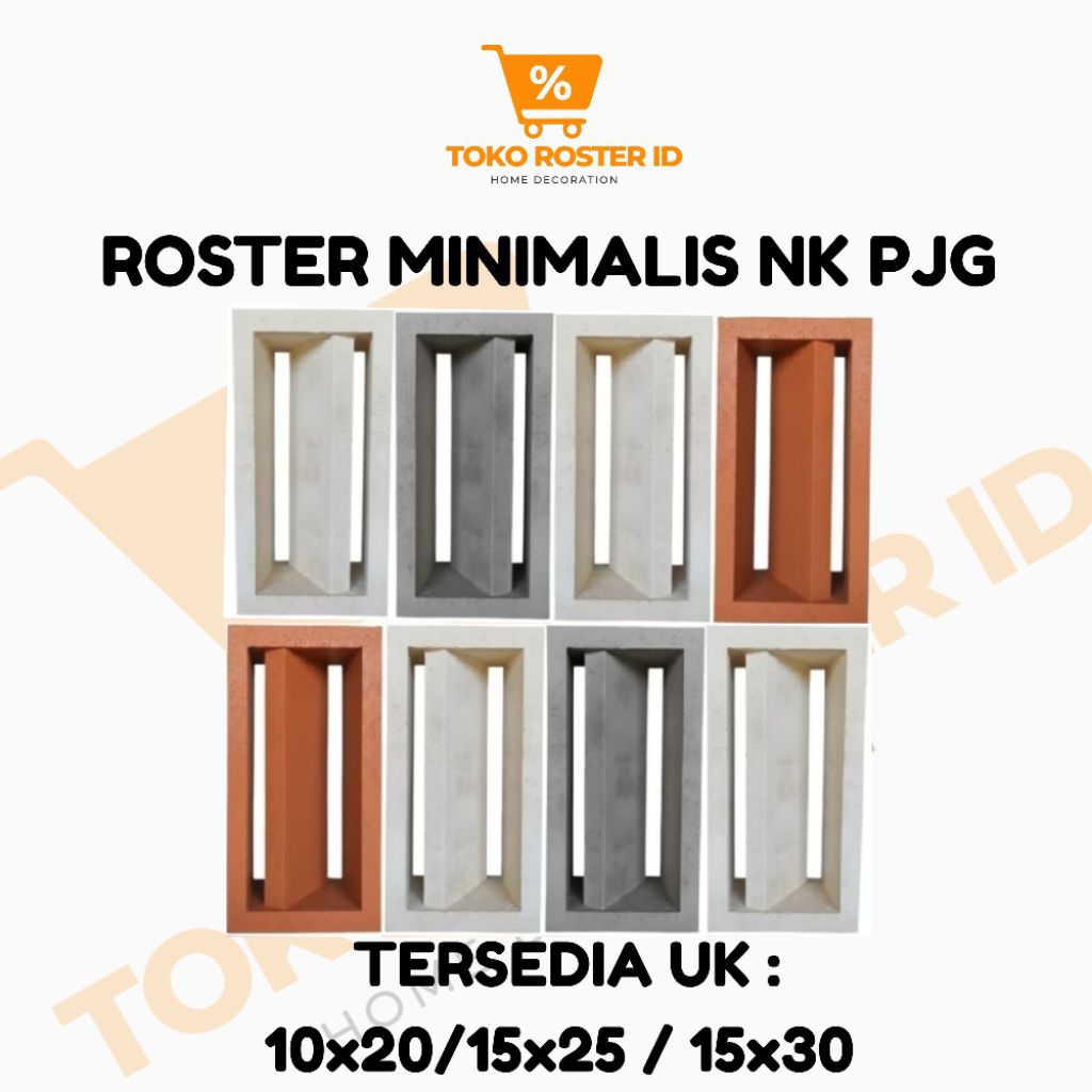 Roster beton minimalis tipe nako 10x20/15x25/15x30