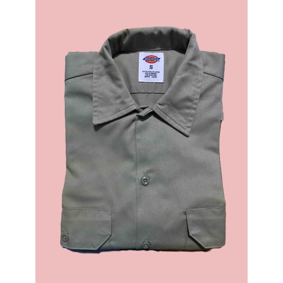 Kemeja Dickies Workshirt LS Beige Size S Original Superb Like New Condition