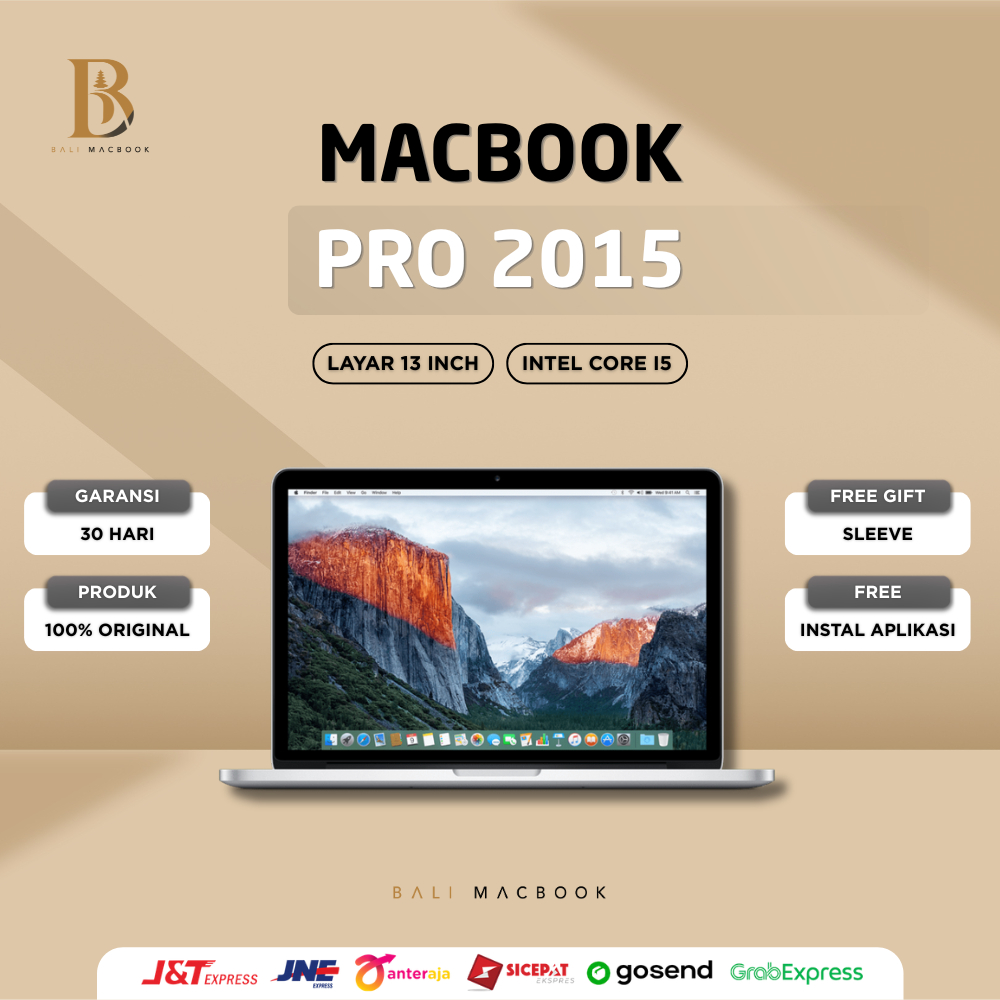 Macbook Pro 2015 Retina Display13 inch | Ram 8GB - 16GB | Ssd 128GB 256GB 512GB Second ORIGINAL Berg