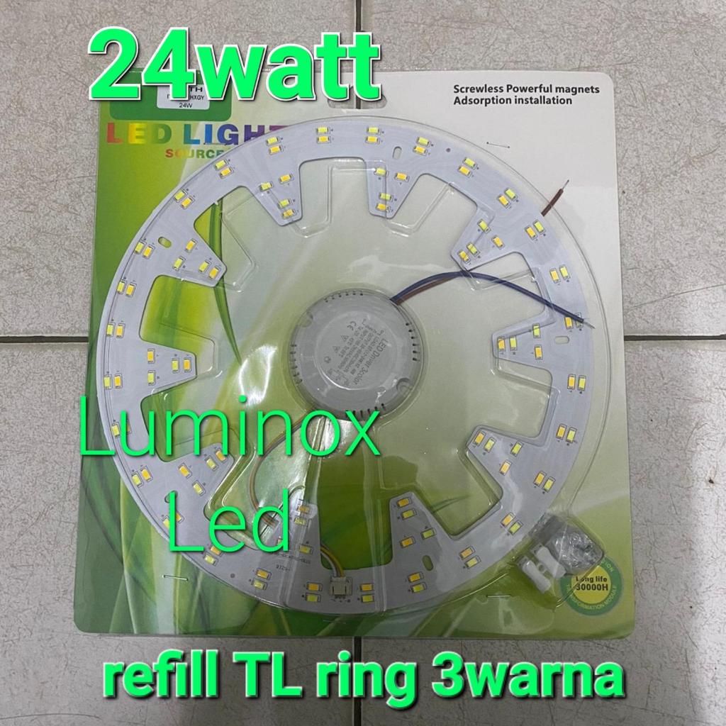 refill lampu plafon led 24w 24 watt 3warna module tl ring magnet 24 w