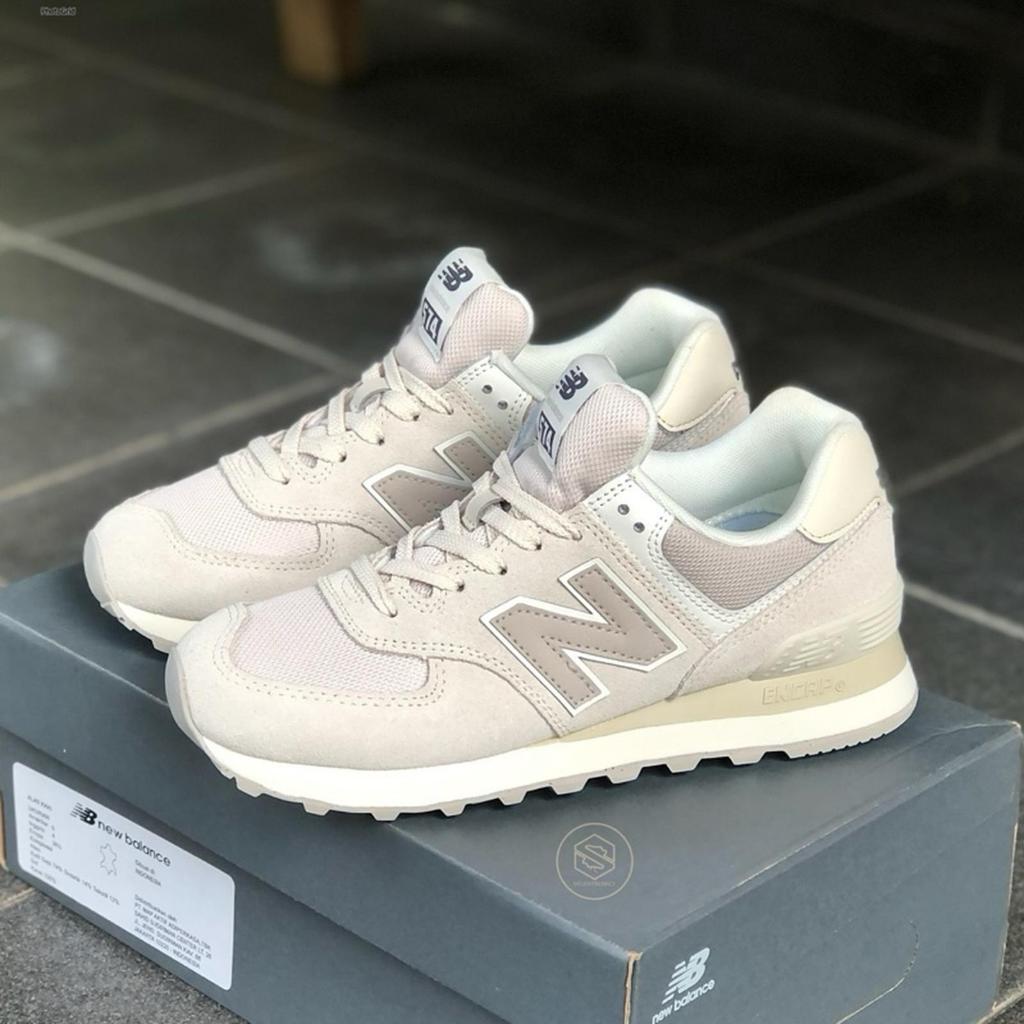 Sneakers New Balance Classic 574 Women's Moonbeam Grey White Black Original