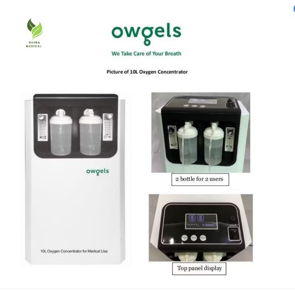 Oxygen Concentrator 10 Liter Owgels Germany 2 in 1