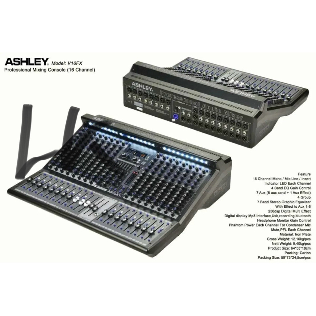 mixer Ashley V16FX original Mixer Ashley