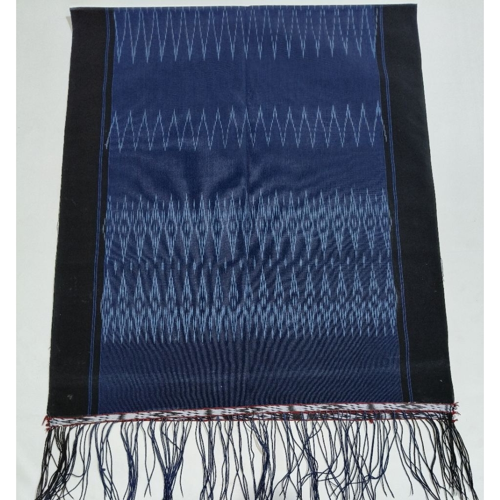 Ulos sibolang pakaian adat batak toba & pakpak, kain tradisional berwarna biru tua