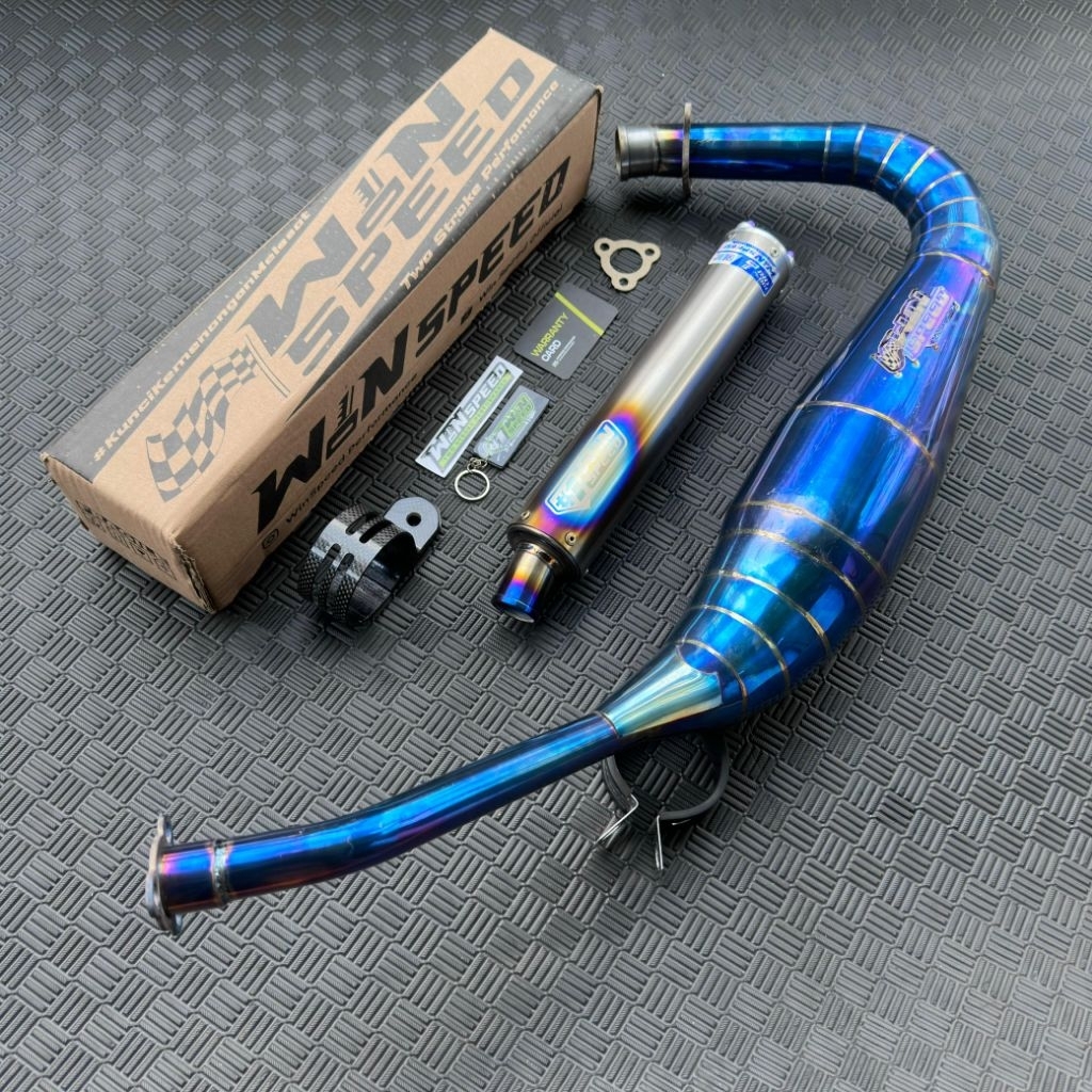 KNALPOT KOLONG PDK SILINCER TITANIUM CHAMBER STAINLES ORIGINAL WINSPEED