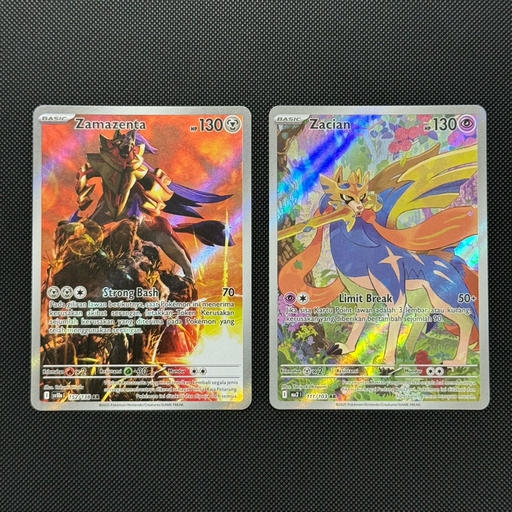 Zacian AR & Zamazenta AR Indonesia