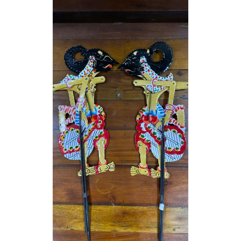 wayang kertas nakula sadewa pandawa wayang mainan handmade
